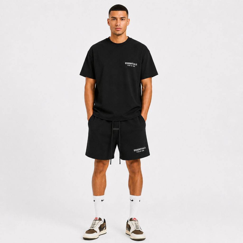 Jet Black White Summer Set
